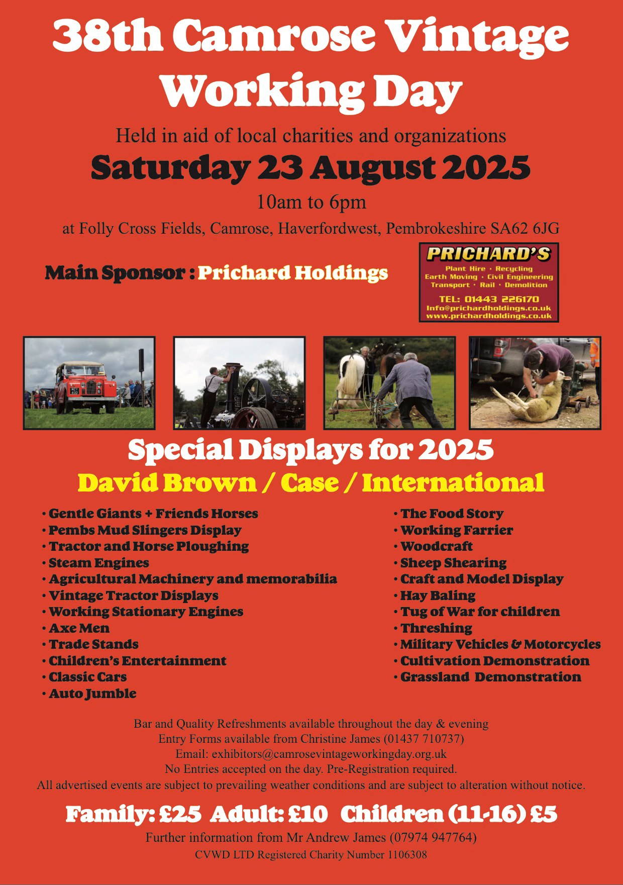 38th Camrose Vintage Working Day CVWD Poster 2025